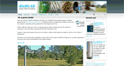 Desktop Screenshot of biomil.se